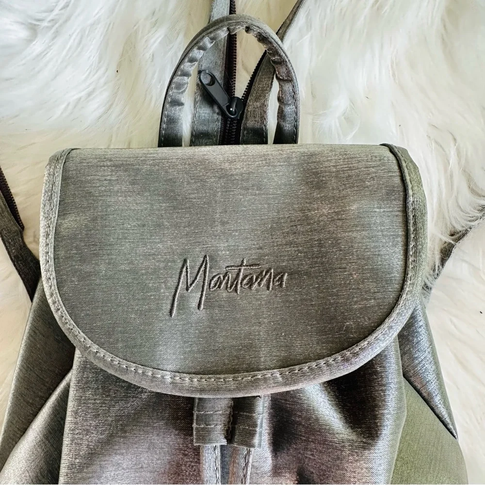 NWOT Montana Silver Flap Mini Backpack Shoulder Bag